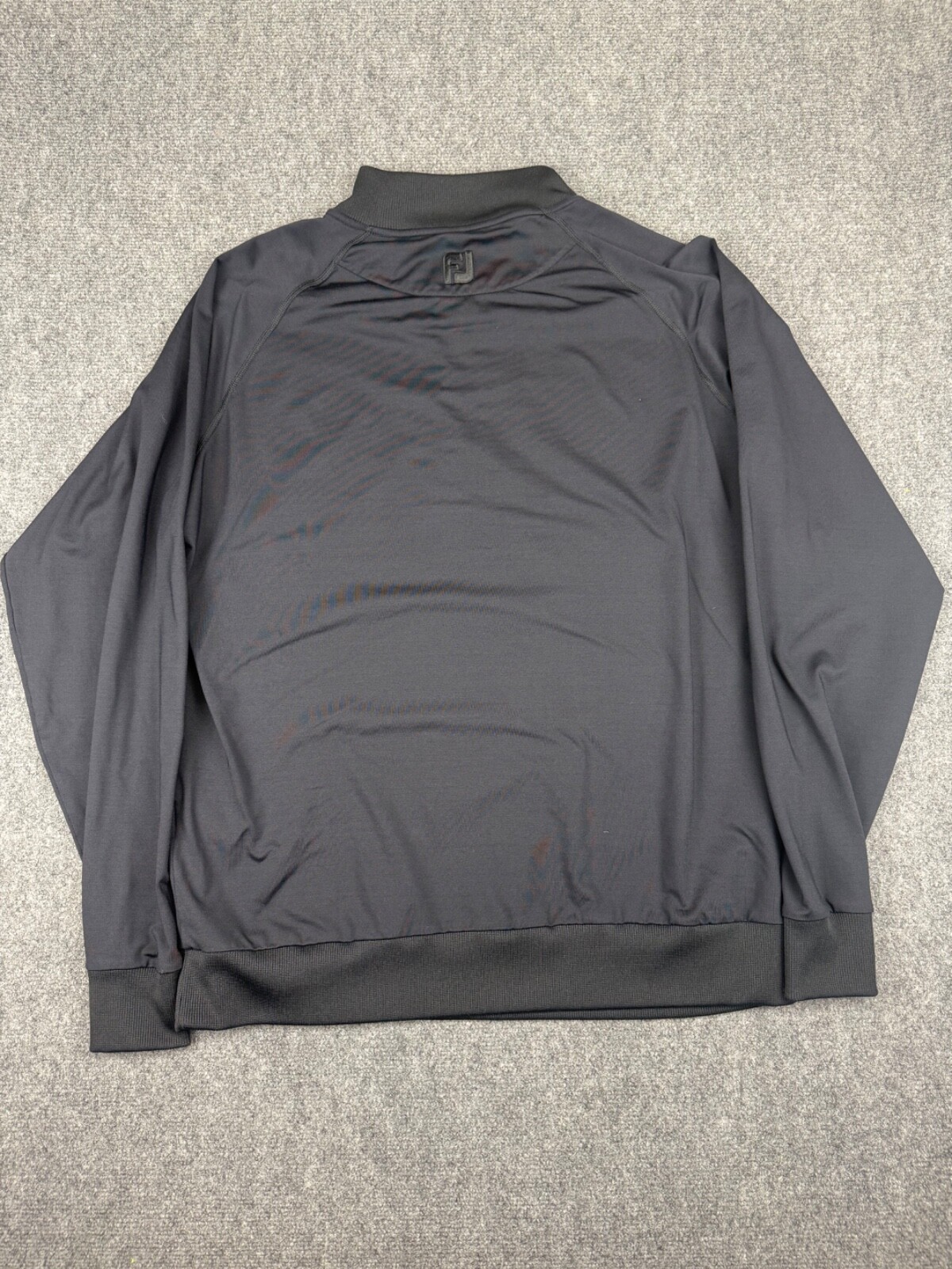 Footjoy Pullover Mens Large Solid Black Performan… - image 2