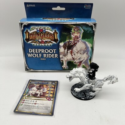 Deeproot Wolf Rider Hero Super Dungeon Explore Miniatures Expansion (Painted)