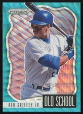 Ken Griffey Jr. 2021 Panini Prizm Old School Teal Wave Prizm #OS-2 Mariners