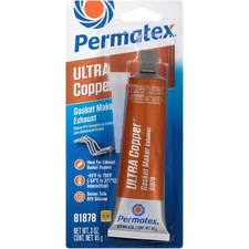 Permatex 81878 Ultra Copper Maximum Temperature RTV Silicone Gasket Maker, 3 ...
