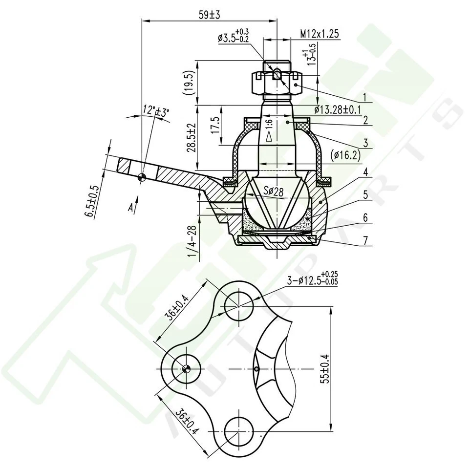 For 86-1994 Pontiac Sunbird Suspension 8pcs Front Ball Joints Tie Rods Sway Bars - Image 2 of 4
