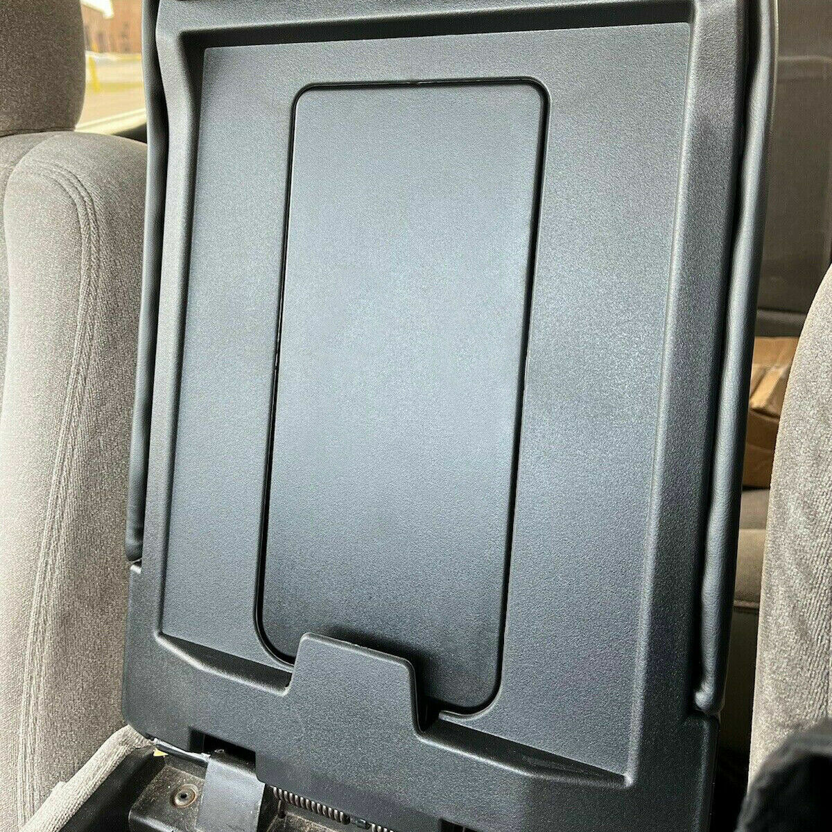 Center Console Lid With Latch For Chevy Silverado 1999-2007 - Gray Armrest Replacement #19127364