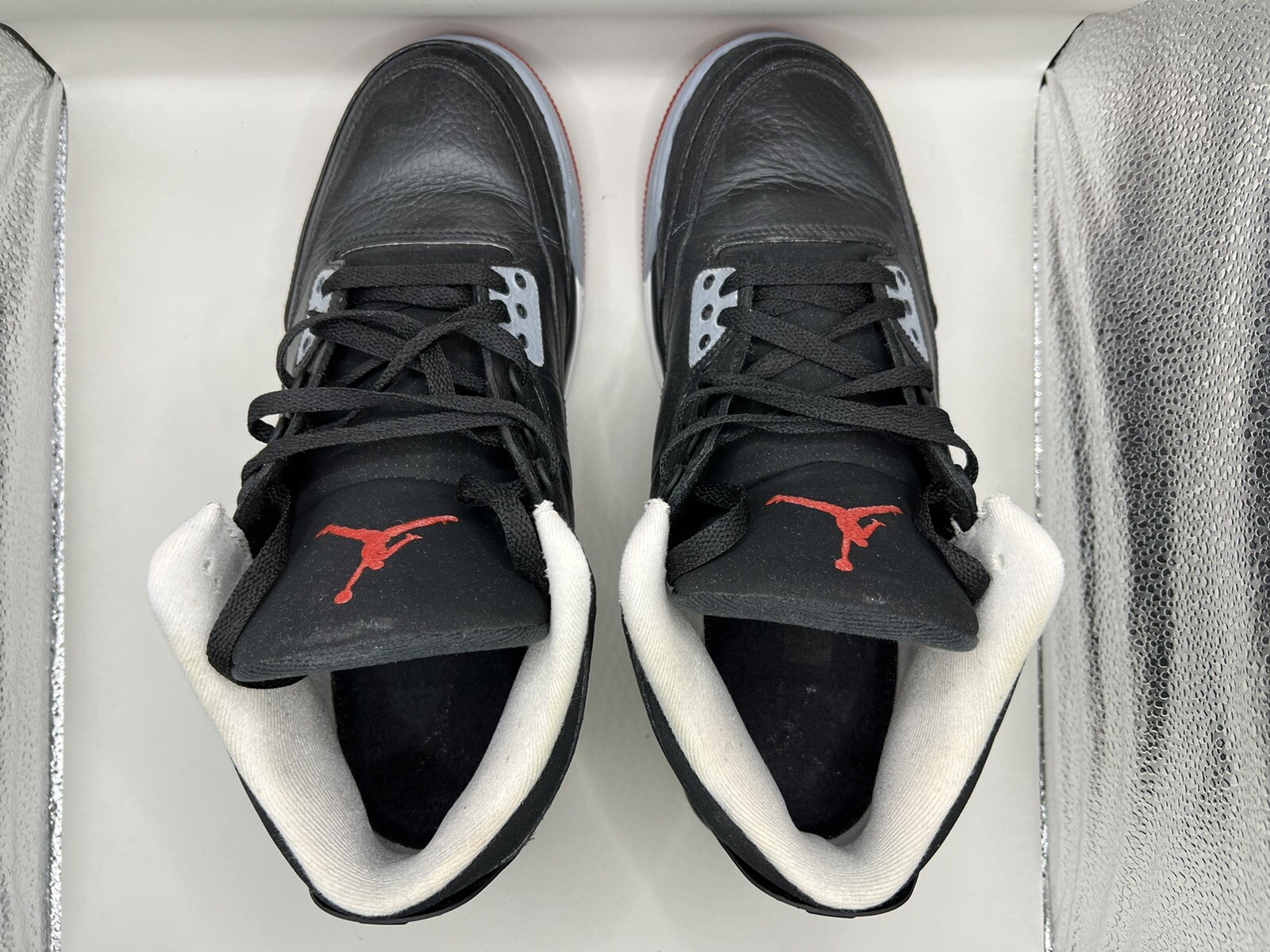 Nike Air Jordan Retro 3 Custom BREDS Mens US Size 11 … Gem