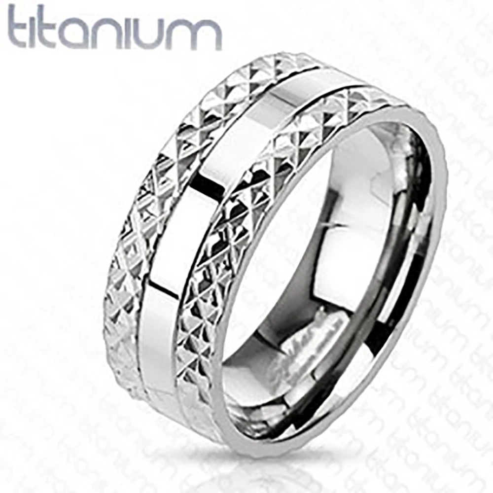 Spikes titanium sale mens ring