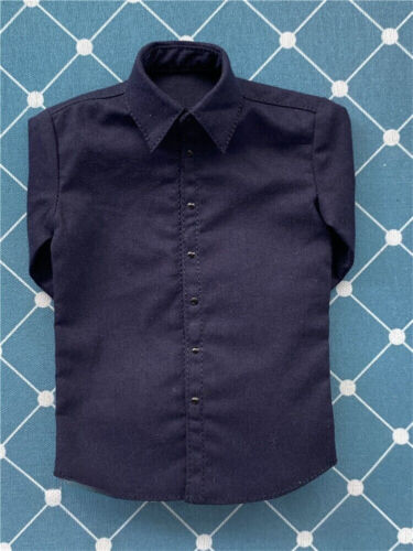 1/6 Scale Blue Shirt Clothes For Action Figure Body 12" Male Toys Accessories - Picture 4 of 6