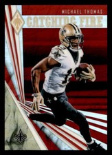 2019 Panini Phoenix Catching Fire Red #13 Michael Thomas SN #/299