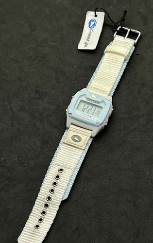 FREESTYLE Shark Classic Men’s 38mm Digital Watch Night Vision Aqua White Nylon - Picture 7 of 16