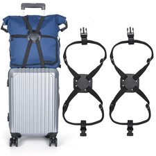 XINRUI 2 Pack Luggage Straps Bungees,Adjustable Suitcase Carry on Bag Handle ...