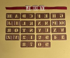 Spellbinders Metal Die Cutting And Embossing Cargo Alphabet Font Set 181