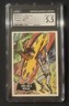 BATMAN TOPPS 1966 #41 - TIME FOR A RESCUE - BLACK BAT LOGO