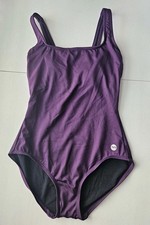 TYR Durafast Elite Scoop Neck Tank Control Fit 1 Piece Swimsuit Deep Plum Size 8
