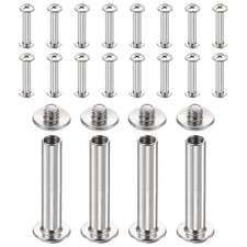 20set Phillips Chicago Screw M4x24mm Binding Post Screw Silver