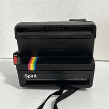 Polaroid Spirit 600 Rainbow Stripe Instant Film Camera Untested