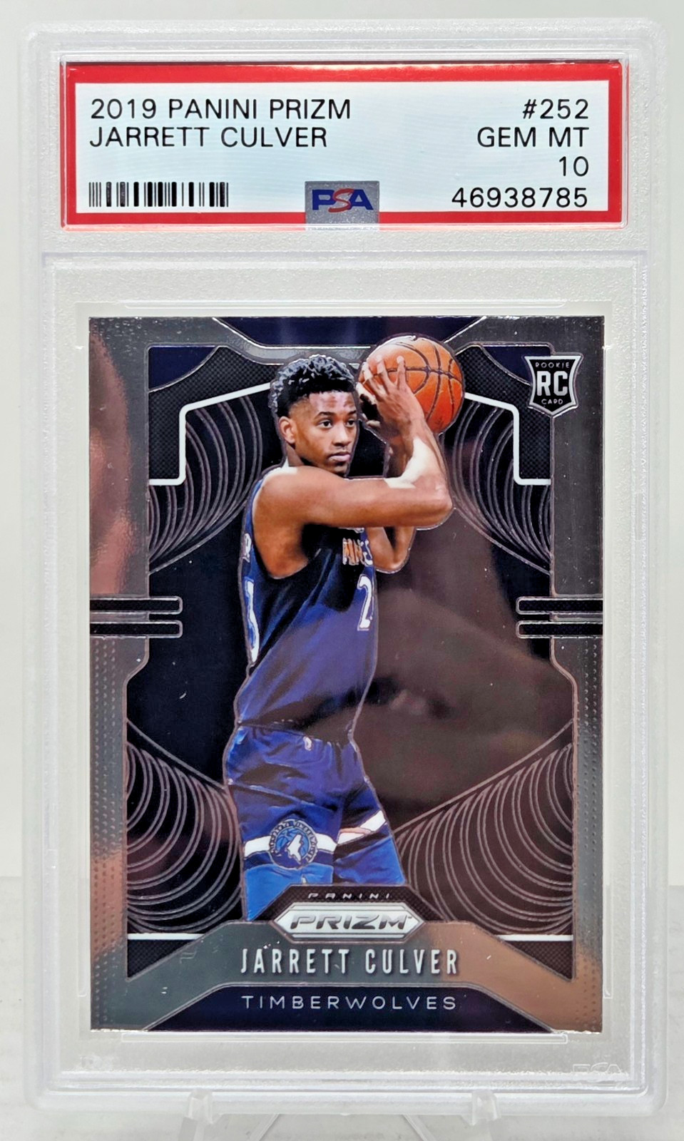 2019 Prizm JARRETT CULVER Rookie Card PSA 10 Gem Mint