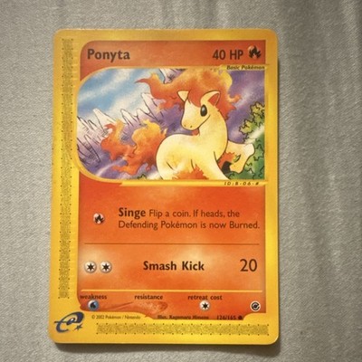 Nintendo Ponyta 2002 126/165 Basic Fire Pokémon EN 40HP Vintage Card