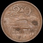 Mexico - 20 Centavos - 1944 - KM#439 — photo 2