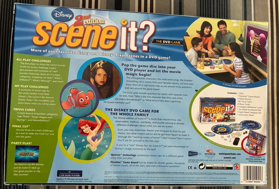 Disney Scene It? 2nd Edition DVD Board Game, Adult & Kids Questions **COMPLETE** - Image 2 of 4