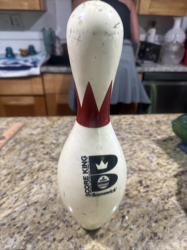 Vintage Brunswick Score King ABC Bowling Pin Good Condition Cpix