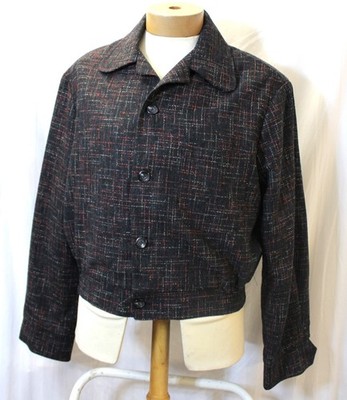 50er Jahre Herren Blouson Ricky Gab Style Sportjacke, Rockabilly Rockin 50s Gab