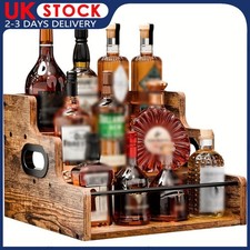 Liquor Bottle Display Shelf Mini Bar Home Liquor Cabinet for Whiskey Spirits