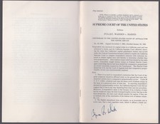 BYRON R. WHITE - PRINTED SYLLABUS SIGNED IN INK