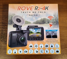Rove R2-4K Car Dash Cam - 4K Ultra HD 2160P - Built-In WiFi  GPS