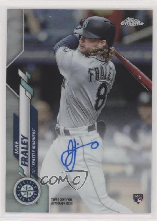 2020 Topps Chrome Rookie Auto Refractor 339/499 Jake Fraley #RA-JF Auto RC 0f5t