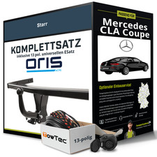 Für MERCEDES CLA Coupe Typ C118 Anhängerkupplung starr +eSatz 13pol uni 19- NEU