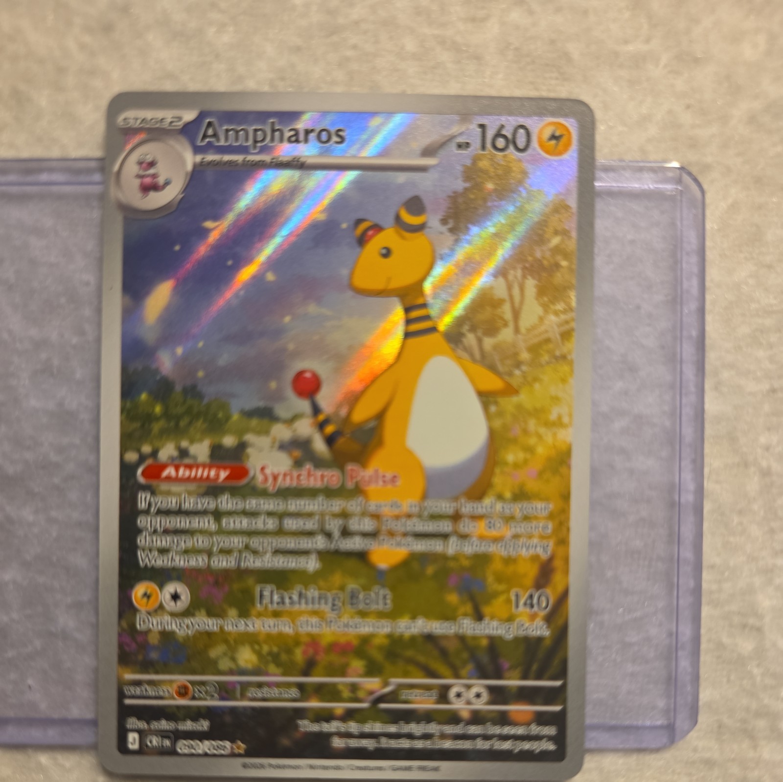 Ampharos 090/086 Illustration Rare Pokémon TCG: Chaos Rising