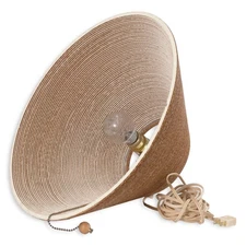 Gregory Van Pelt - Corrugated Cardboard Pendant Hanging Modern Lamp, c. 1970s