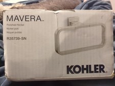 Kohler Mavera Polished Nickel Towel Ring