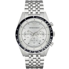 Emporio Armani AR6073 Men’s Chronograph Silver Stainless Steel Bracelet Watch