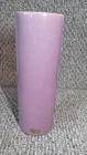 VTG Haeger Floral Pottery Ceramic Pink Mauve Cylinder Vase 12.5” x  3.25 tags