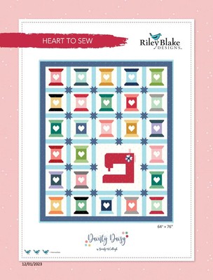 Heart to Sew Quilt Pattern Beverly McCullough Flamingo Toes Dainty Daisy Fabric
