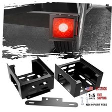 Trailer Light Bracket Guard, Heavy Duty Steel Protector Box Fits square