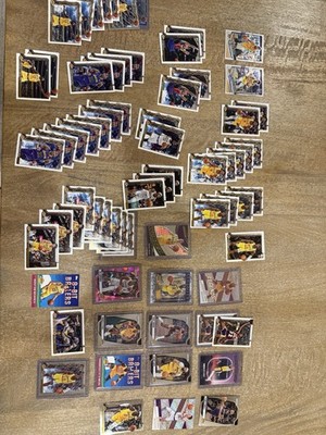 Los Angeles Lakers NBA 69ish Card Lot including LeBron Magic Inserts Rookies