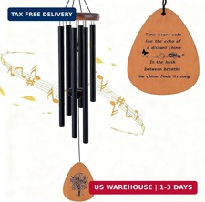 26" Aluminum Memorial Wind Chime for Outside, Sympathy Gift for Loss of Loved On