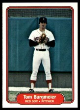 Tom Burgmeier 1982 Fleer #288 Boston Red Sox MLB READ FREE SHIPPING AutographDen