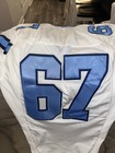 Game Used White Nike North Carolina Tar Heels Football Jersey #67 Size 48 Large — photo 6