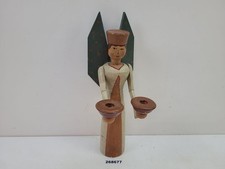Lichterengel Engel alt antik um 1920/1930 handgemalt H:30,5cm #268677