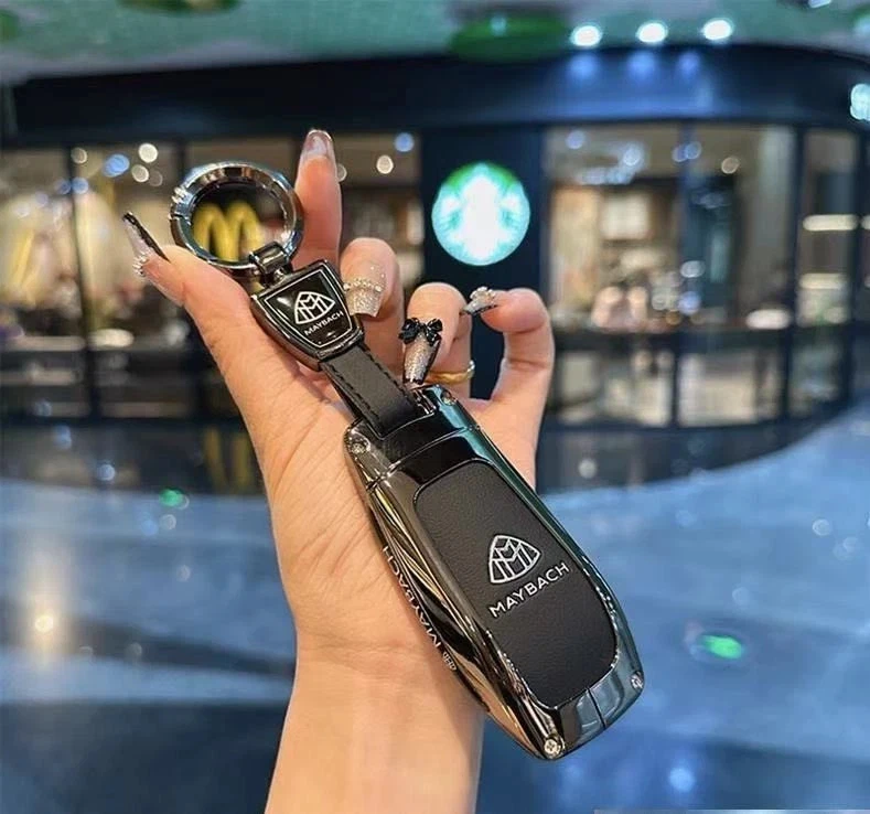 Funda de cuero para llavero Mercedes-Benz S560 S680 Maybach Foto 3 de 4