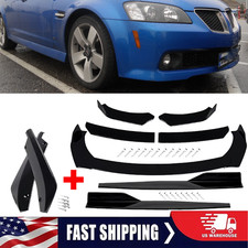 Front Bumper Lip Chin Spoiler Body Kit Splitter Side Skirt For Pontiac G4 G5 G6