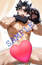Anime Hot Honey Mixed Spicy Husbando Wriothesley card Size Sticker Anime  Manga