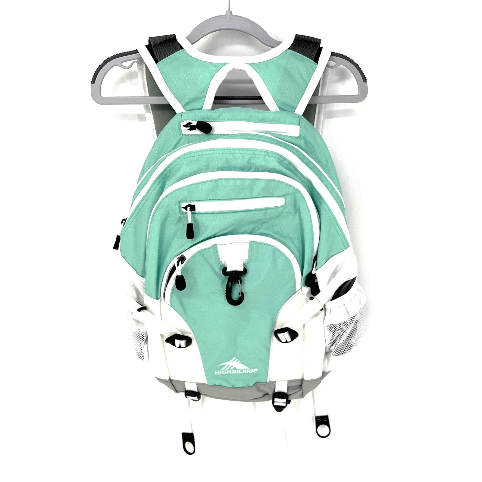 High Sierra Mint Green White Backpack Bookbag Laptop School Travel Bag