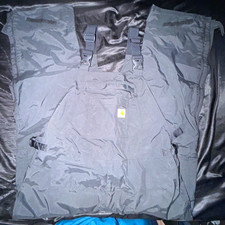 Carhartt Men  s Black Loose Fit Shoreline Bib Overall Regular Fit XL
