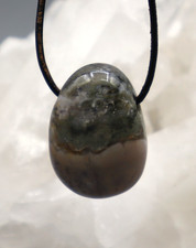 Ocean Jaspis Ozean Jaspis Ozean Achat Anhänger Trommelstein gebohrt  e4