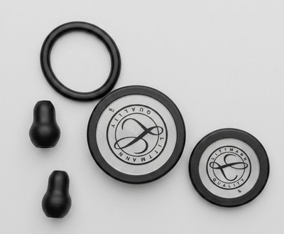 Spare Parts Kit for Classic III / Cardiology IV Stethoscope BLACK Fits Littmann