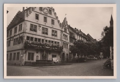 Weinheim - Town Hall Parking Fountain - Old Photo