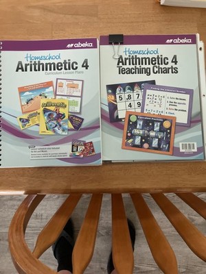 Abeka Homeschool Arithmetic 4 Teaching Charts & Teacher s Edition Spiral 2015