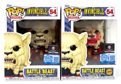 Funko Pop! Invincible Battle Beast #54 CHASE & Common Set of 2